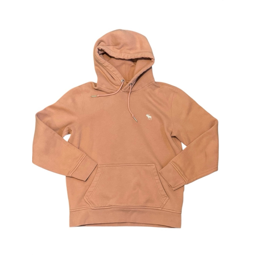 Abercrombie & Fitch Women’s Soft A&F Fleece Hoodie Embroidered Dusk Rose Sz XS - Picture 2 of 9